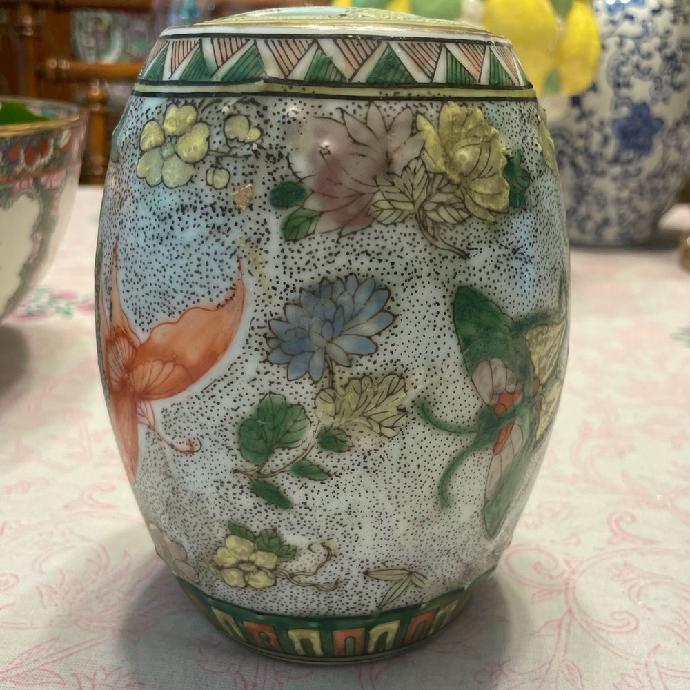 Mini Chinoiserie Garden Stool